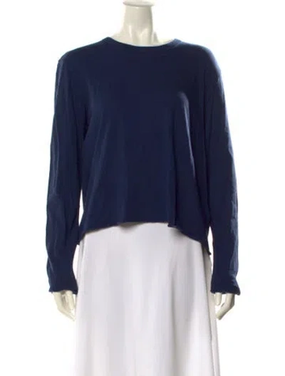 Pre-owned The Great Bateau Neckline Long Sleeve Top W/ Tags In Blue