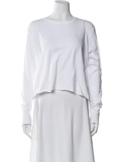 Pre-owned The Great Bateau Neckline Long Sleeve Top W/ Tags In White