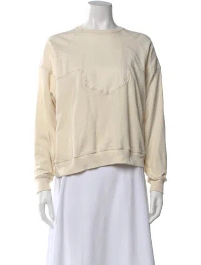 Pre-owned The Great Bateau Neckline Sweater In Neutral