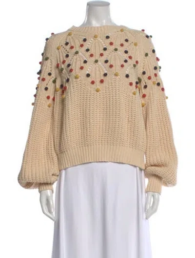 Pre-owned The Great Bateau Neckline Sweater In Neutral
