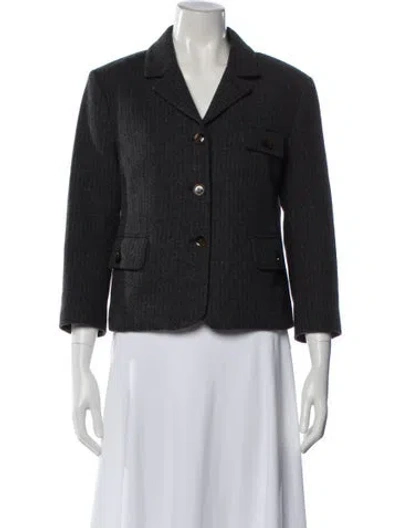 Pre-owned The Great Blazer In Gray