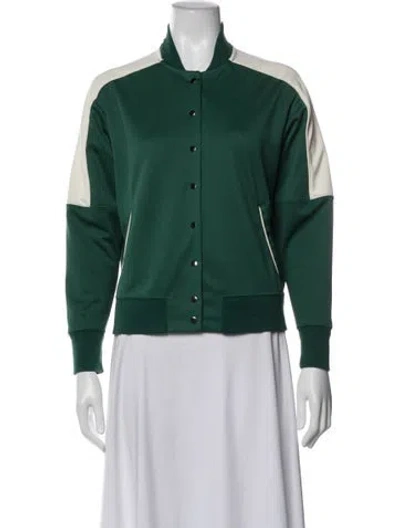 Pre-owned The Great Bomber Jacket In Green