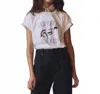 The Great Boxy Crew Bucking Bronco Tee In White In White