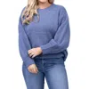 THE GREAT BUBBLE PULLOVER IN RIVERBED
