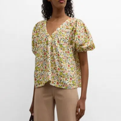 The Great Bungalow Top In Floating Petals In Multi