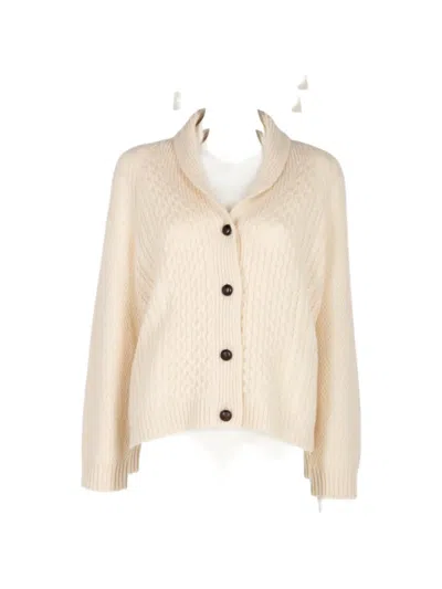 The Great Cable Lodge Cardigan In Neutral