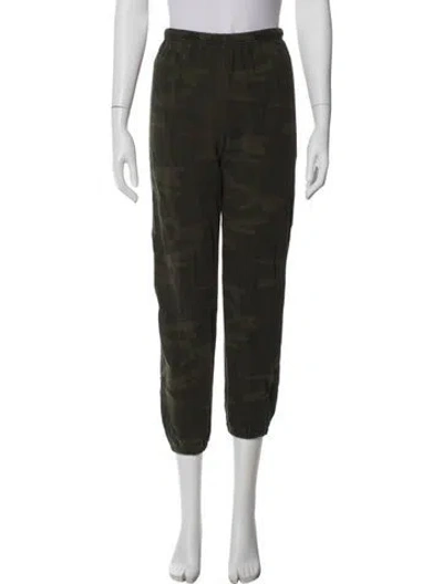 Pre-owned The Great Camouflage Print Sweatpants In Green