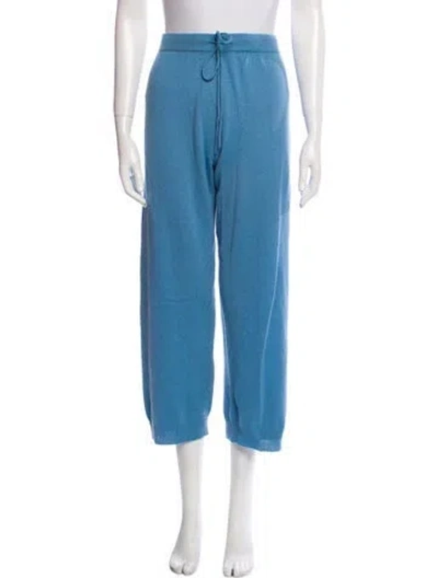 Pre-owned The Great Cashmere Sweatpants W/ Tags In Blue