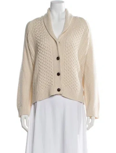 Pre-owned The Great Cashmere V-neck Sweater In Neutral