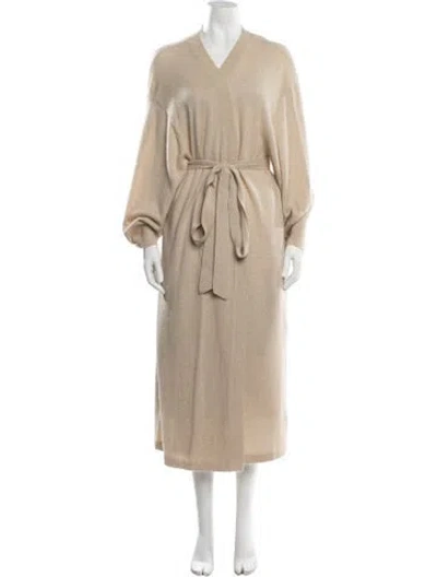 Pre-owned The Great Cashmere V-neck Sweater In Neutrals
