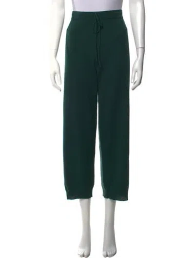 Pre-owned The Great Cashmere Wide Leg Pants W/ Tags In Green