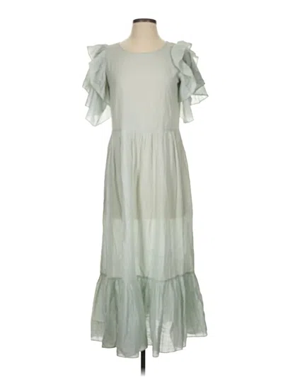 Pre-owned The Great Casual Dress In Green