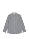 The Great Checked-pattern Long-sleeved Shirt In Gray