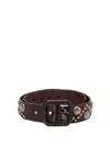 The Great China Wall Belt Large Dot In Brown