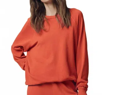 The Great College Crew Neck Long Sleeve Sweatshirt In Desert Clay In Multi