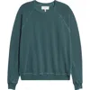 The Great . College French Terry Sweatshirt In Deep Sea Green