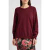 The Great . College French Terry Sweatshirt In Plum