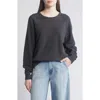 The Great The College Sweatshirt In Washed Black