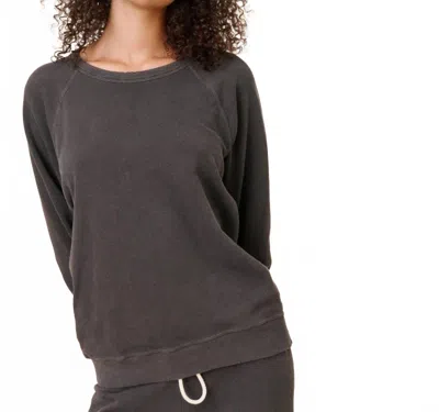 The Great College Sweatshirt In Washed Black