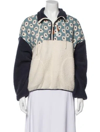 Pre-owned The Great Colorblock Pattern Jacket In Neutral