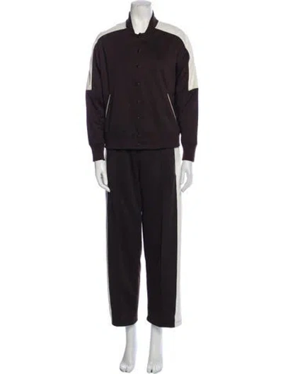 Pre-owned The Great Colorblock Pattern Pant Set In Black