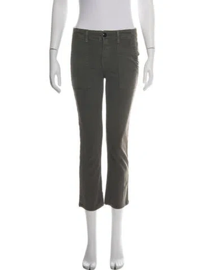 Pre-owned The Great Corduroy Straight Leg Pants In Green