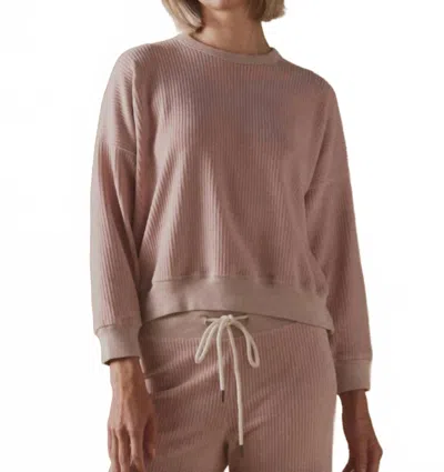 The Great Corduroy Teammate Crew Neck Sweatshirt In Heirloom Pink In Brown