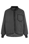 The Great Cotton Bomber Jacket In Black