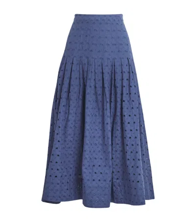 The Great Cotton Embroidered The Rhythm Midi Skirt