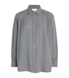 The Great Cotton Gingham The Society Top In Gray