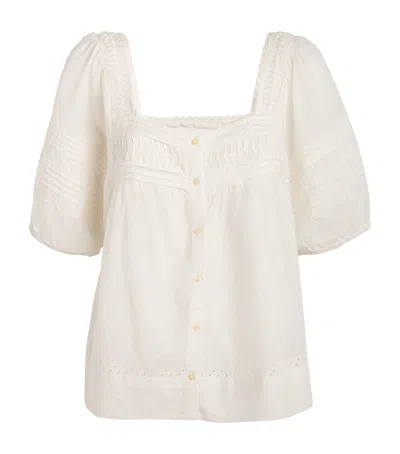 The Great Cotton Keepsake Rose Blouse In White