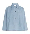 The Great Cotton The Railway Shirt In Blue