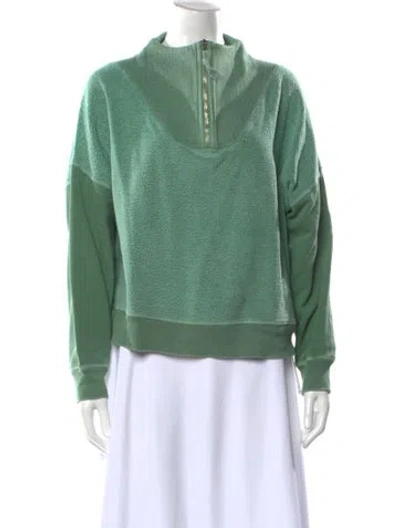 Pre-owned The Great Cowl Neck Sweater In Green