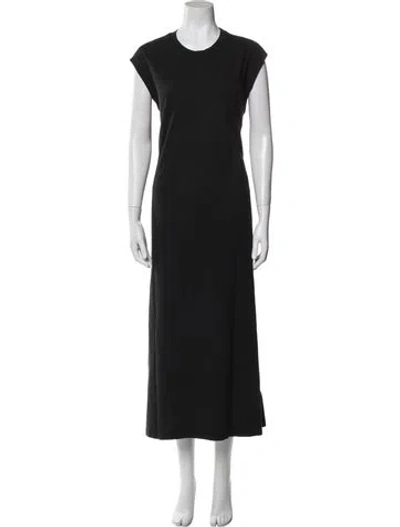 Pre-owned The Great Crew Neck Long Dress In Black