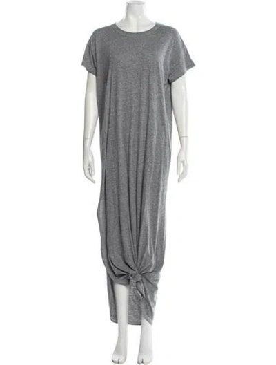 Pre-owned The Great Crew Neck Long Dress In Gray