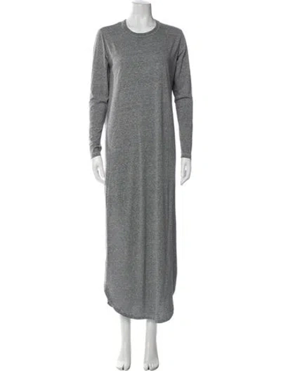 Pre-owned The Great Crew Neck Long Dress In Gray