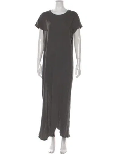 Pre-owned The Great Crew Neck Long Dress In Gray