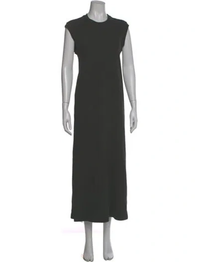 Pre-owned The Great Crew Neck Long Dress In Gray