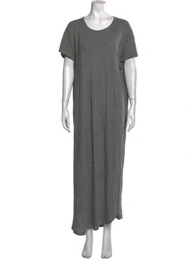 Pre-owned The Great Crew Neck Long Dress In Gray
