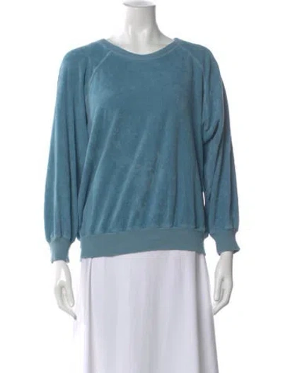 Pre-owned The Great Crew Neck Long Sleeve Sweatshirt In Blue