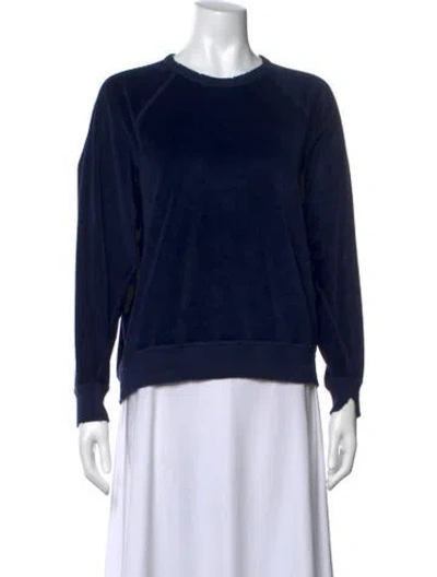 Pre-owned The Great Crew Neck Long Sleeve Sweatshirt In Blue