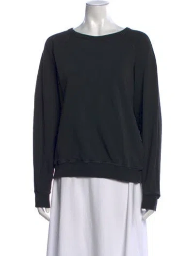 Pre-owned The Great Crew Neck Long Sleeve Sweatshirt In Blue
