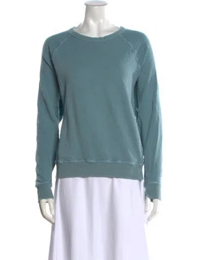 Pre-owned The Great Crew Neck Long Sleeve Sweatshirt In Blue
