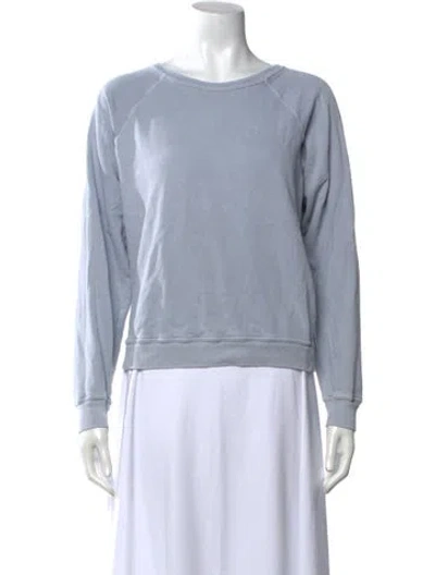 Pre-owned The Great Crew Neck Long Sleeve Sweatshirt In Blue