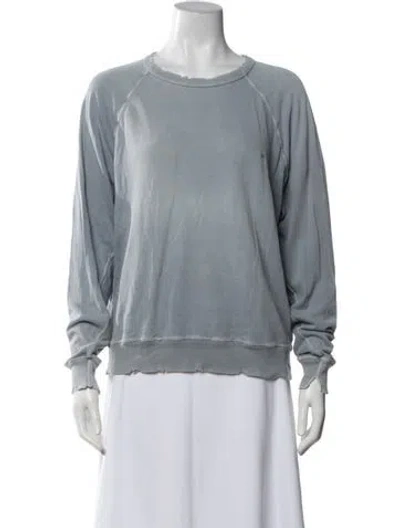 Pre-owned The Great Crew Neck Long Sleeve Sweatshirt In Blue