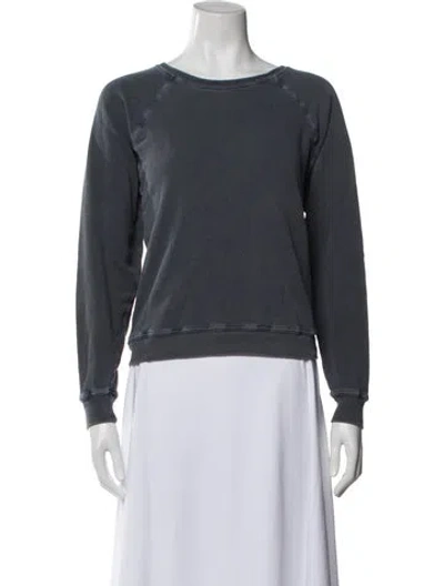 Pre-owned The Great Crew Neck Long Sleeve Sweatshirt In Gray