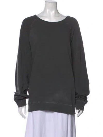 Pre-owned The Great Crew Neck Long Sleeve Sweatshirt In Gray