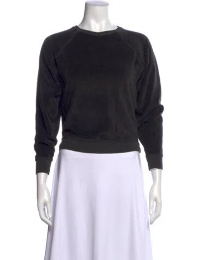 Pre-owned The Great Crew Neck Long Sleeve Sweatshirt In Gray