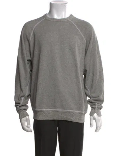 Pre-owned The Great Crew Neck Long Sleeve Sweatshirt In Grey