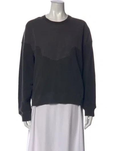 Pre-owned The Great Crew Neck Long Sleeve Sweatshirt In Grey